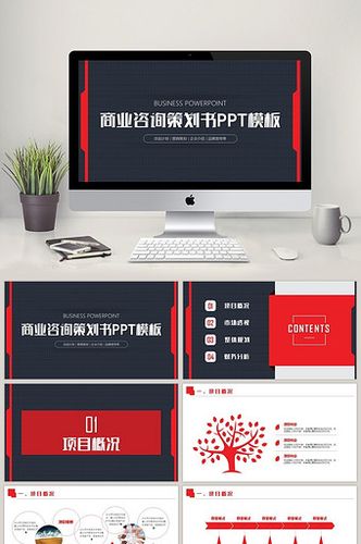 大氣商業(yè)咨詢策劃書(shū)ppt模板